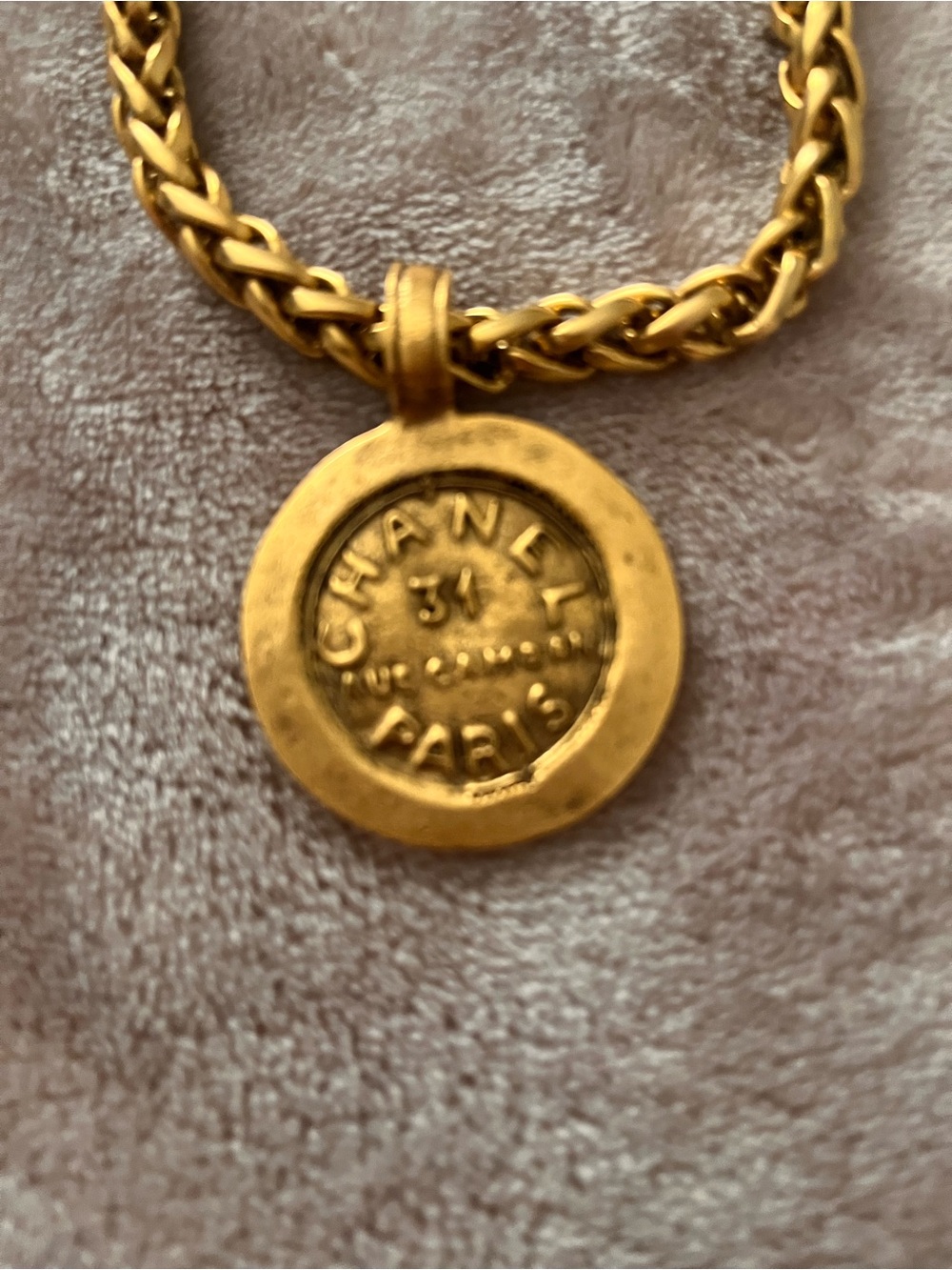 Yochi Gold-Tone Medallion Rope Chain Necklace - Picture 2 of 4